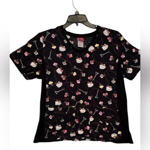 Hello Kitty Women's Scrub Top- XL